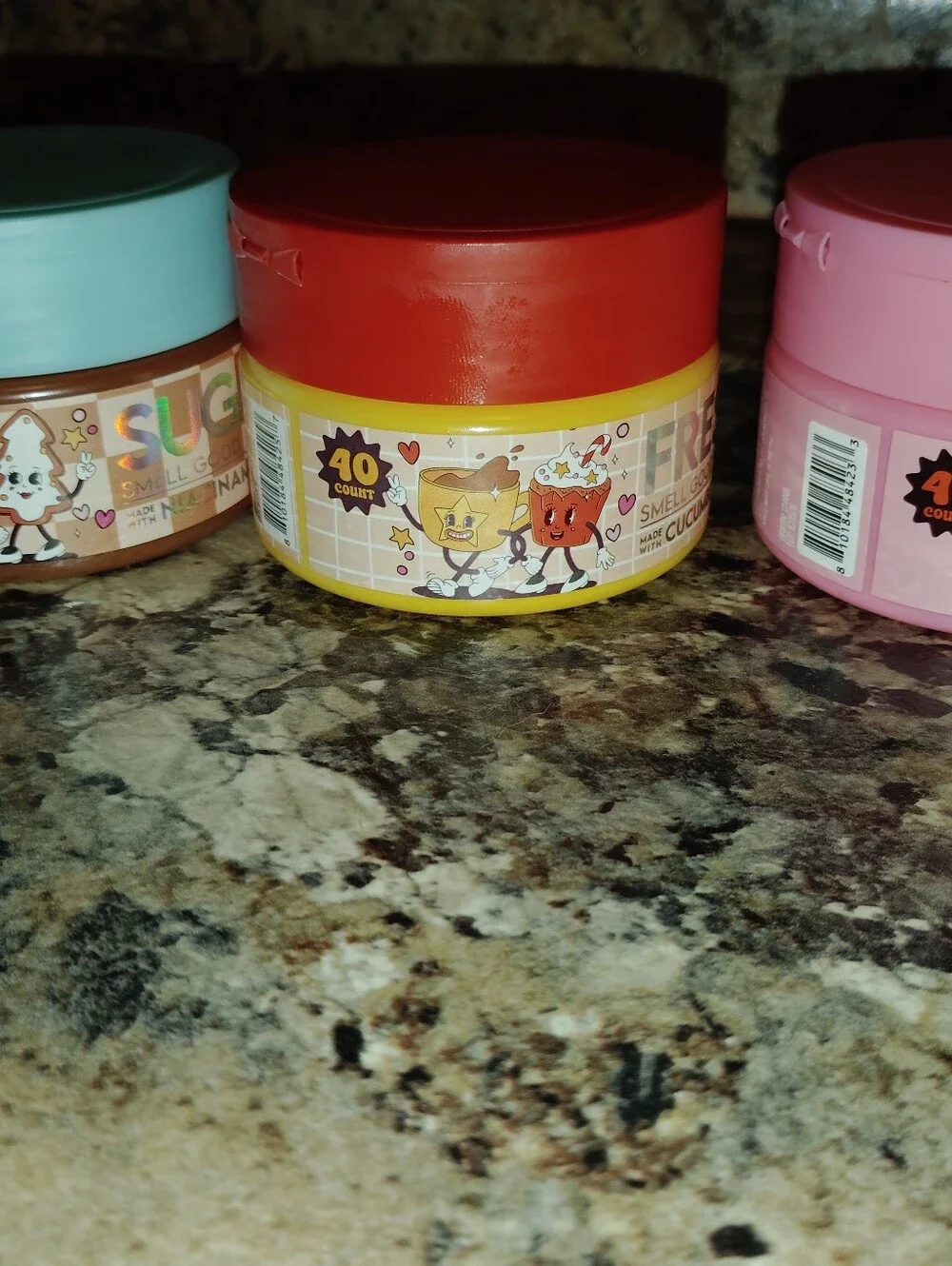 Listing Title:[NIB] Scented Face Wipe Pads Lot (3 Jars, 120 Pads Total) - Niac